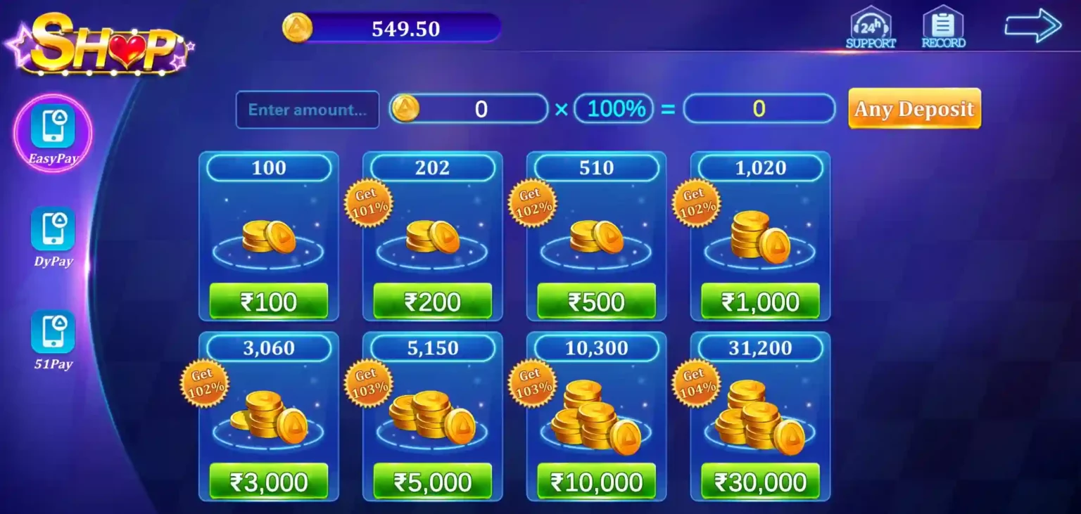Add Cash Program In Rummy A1 App