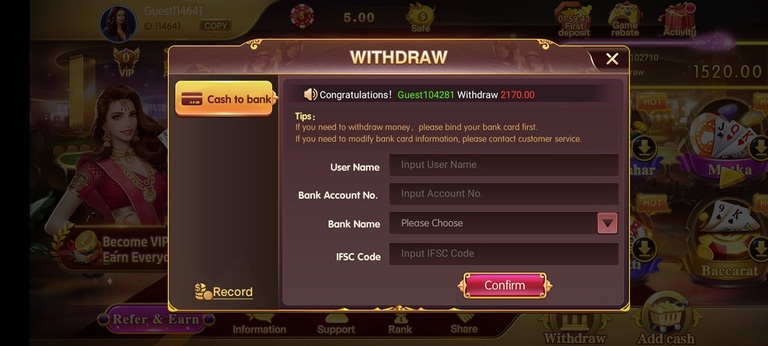 How To Withdrawal Money IN Teen Patti Classic App