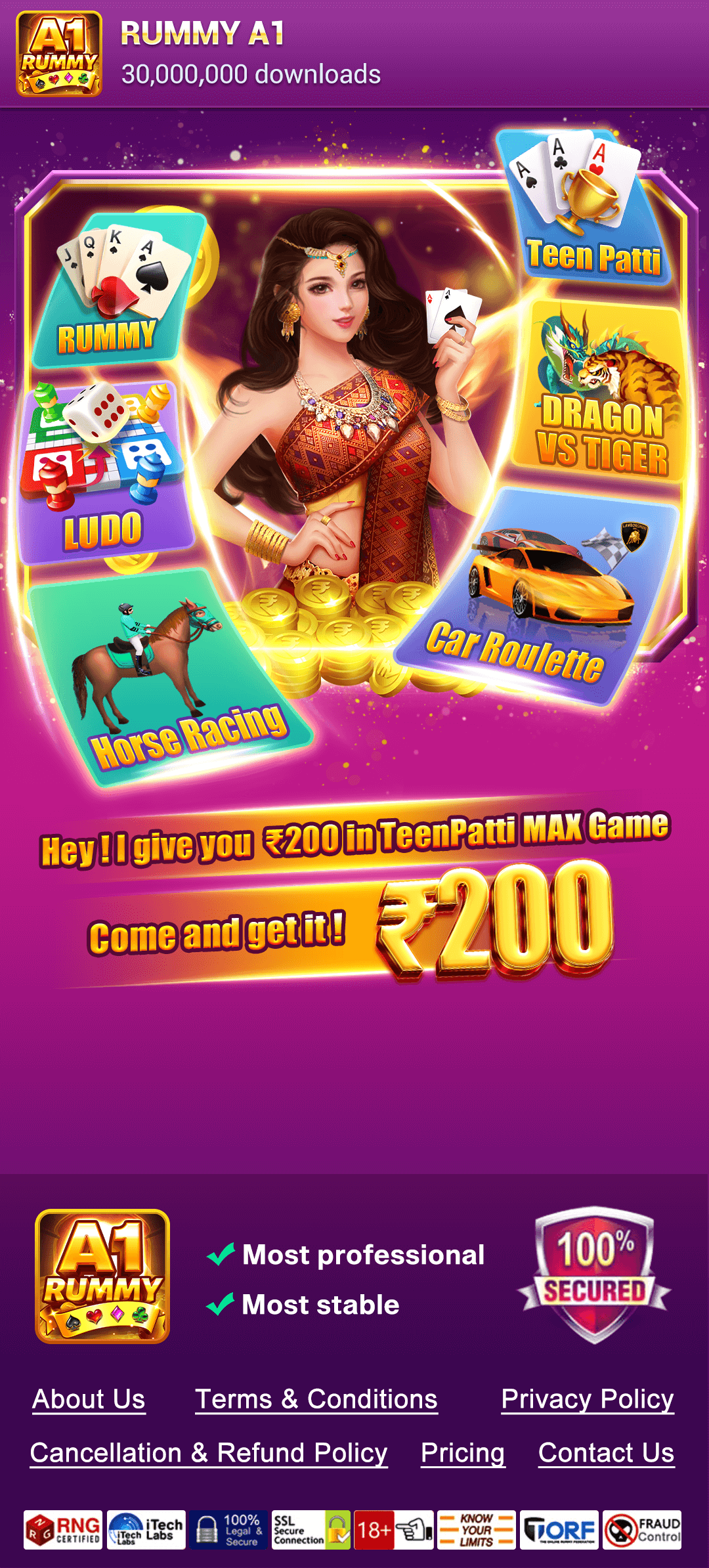 Rummy A1 Banner