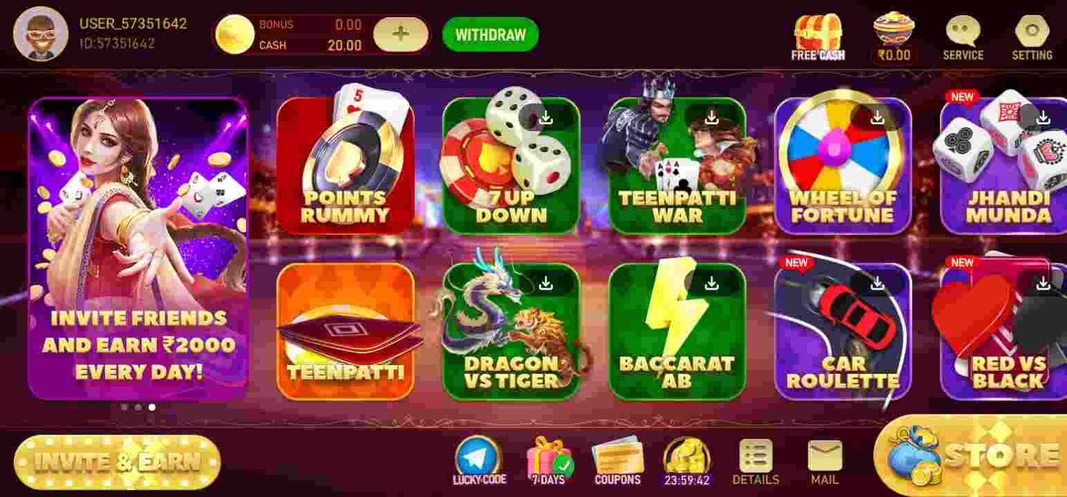 Available Game In Rummy Shummy App